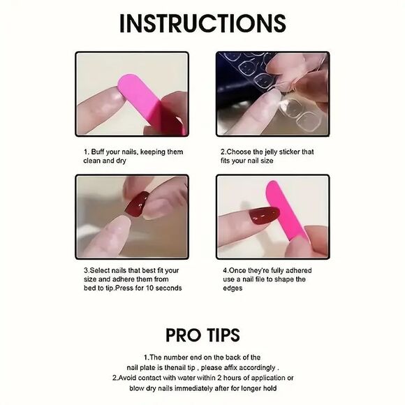 10PCS Y2K Coffin Cute Demure Pastel Press on Nails, Medium Length- XS, S, M, L - Picture 6 of 6